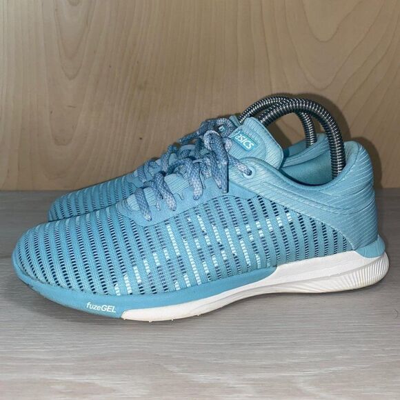 Asics FuzeX Adapt T885N Porcelain Blue Women's 6.5 - Picture 1 of 10